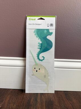 Narwhal & Seahorse Cricut Iron-On Designs